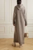 manufacturer wholesale custom hooded oversize loose relaxed fit women casual wool blend cashmere sweater dress for winter