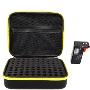 Manufacturers Custom Hard Shell Zipper Carrying Case, Eva Hard Tool Case For Batteries Organizer