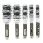 masterlee ceramic hair straightener wide rounded tooth detangling hairbrush  cheap price when heat change gray change white
