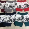 Mens fashion new printing beach swimming board 100%cotton shorts high quality pants