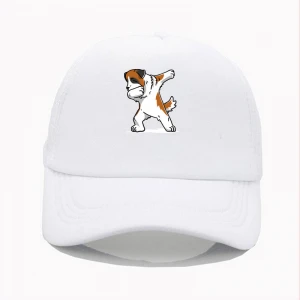 Mens Women Kids Caps hat baseball Funny Dabbing Saint Bernard Dog anime world series dome sealer blank leather perfume sterling