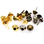Metal Crafts Purse Feet Rivets Studs for Purse Handbag Punk Rock Rivets Bag Leather DIY