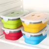 microwave safe silicone meal  food storage containers airtight lunch box  take away food packaging kids lunch box