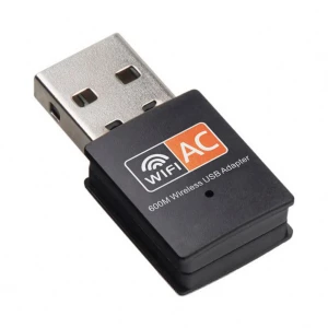 Mini 2.4g/5g dual band 600mbps wlan wireless dongle antena pc network card USB wifi dongle adapter