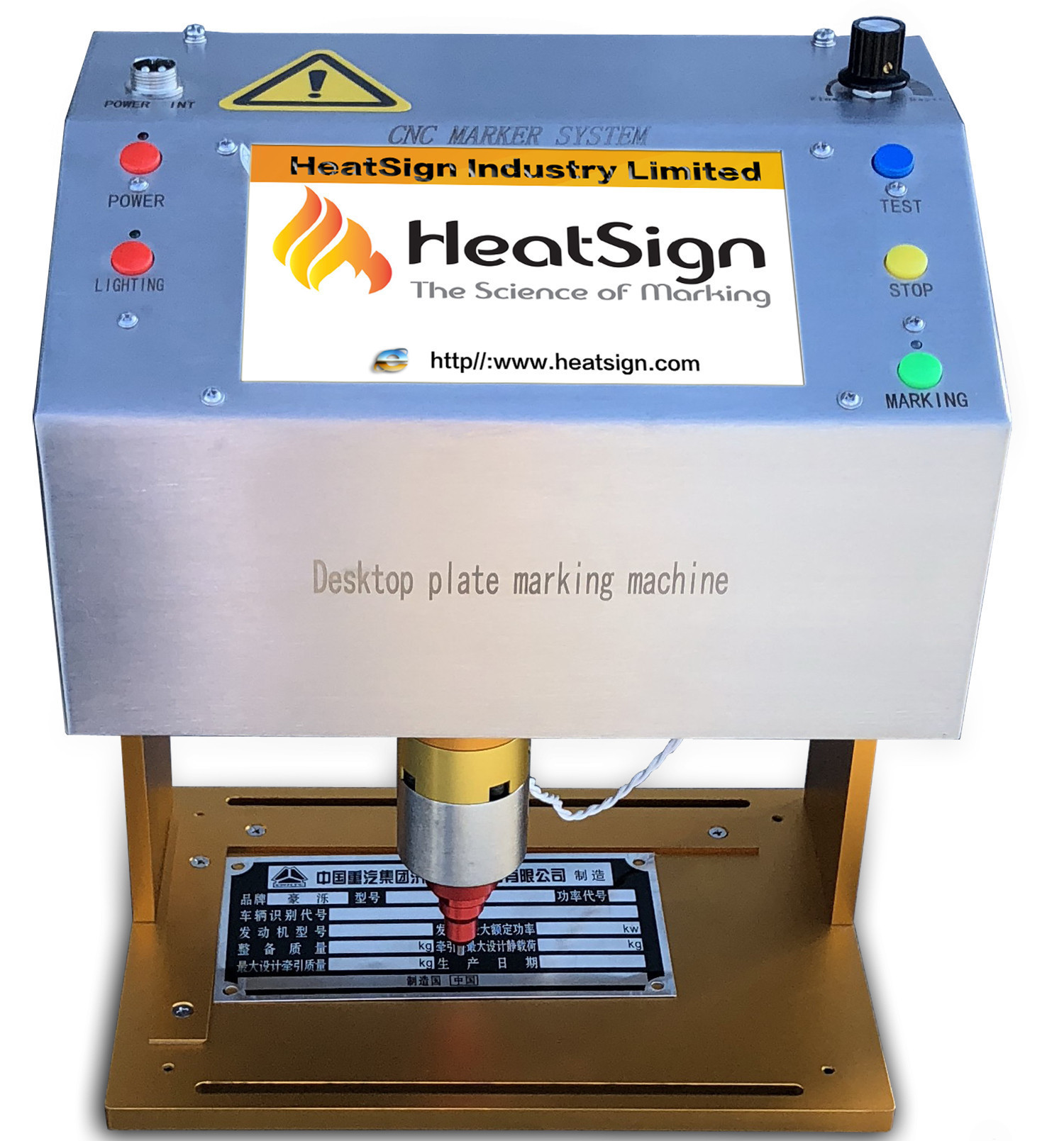 Buy Mini Cnc Metal Nameplate Marking Machine , Dog Aluminum Steel Tag ...