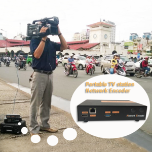 Mini encoder hd sdi to ethernet for Outdoor interview live streaming to transmiss tv studio equipment