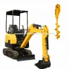 Mini excavator attachments 2.0 ton with strong hammer Auger digging rigging