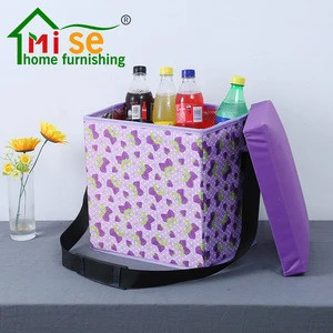 Mise Traveling and Camping Foldable Picnic Bag Cooler Box Stool keep Warm Square Storage Stool