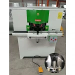 mitre wood cutting door window frame 45 angle frame profile double head sawing machine price