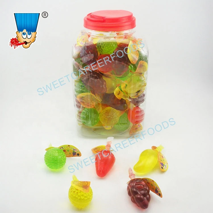 Mix Shape Assorted Fruit Jelly Cup Confectionery