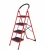 Import modern 2-6 Step Portable Safe Light Steel anti-skid ladder household folding ladder from China