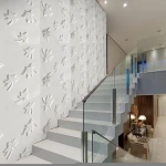 Modern  art panel Home Decor color customized wall coating 3d wall pvc panel