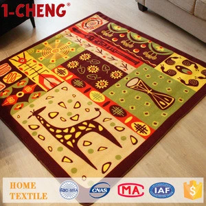 Modern chinese machine washable printed living room carpets and rugs
