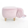 Modern design new velvet  animal storage ottoman / stool for kids and children