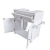 Import Modern glossy Luxury Single Bathroom Vanity with towel bar and magazine holder Two Doors cabinet White from China