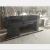 Import Modern salon reception counter golden and black marble reception desk,customize salon reception counter from China