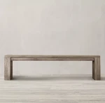 modern simple bedroom pine wood indoor bench wooden long bench