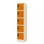 Modern steel single body wardrobe 5 doors metal clothing locker/wardrobe with key lock