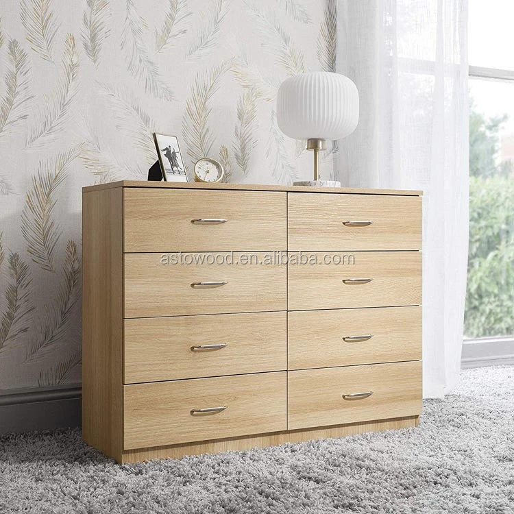 Modern Wooden Chest Drawers Open Storage Cabinet Suitable Bedroom Home Office Furniture