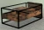 Import Modernist simplicity metal mirrored coffee table glass top tea table from China