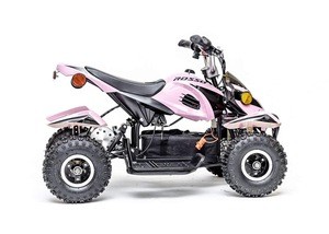 Motors Kids ATV Kids Quad 4 Wheeler Ride On with 500W 36V Battery Electric Power Lights in Pink Motorcycle for Girls
