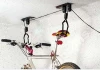 MTB Bicycle Storage Rack Lift Ceiling Mounted Hanger Metal Pulley Rack