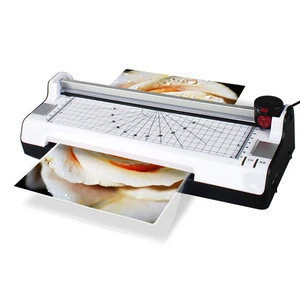 Multi-fuction Cold & hot  A4 laminator for photos paper work document Laminating Machine/office laminator A4 with paper cutter