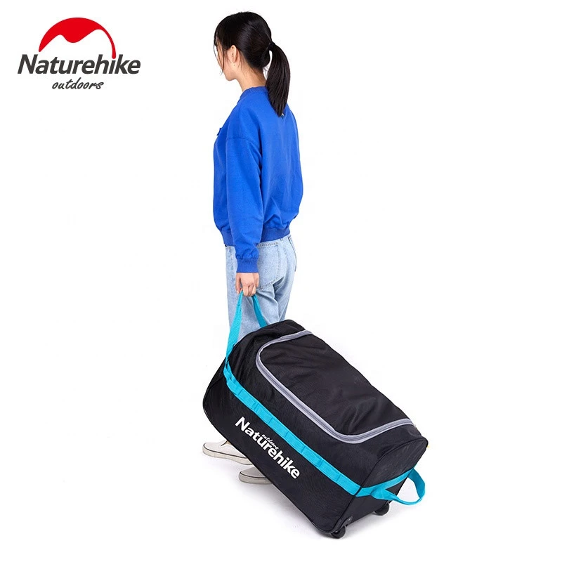 Naturehike outdoor travel Heavy-Duty 110L wheeled duffle folding storage bag
