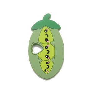New Arrival Can Be Custom  Low MOQ  BPA free FDA Approval Funny Silicone Baby Cute Pea  Bath Toy