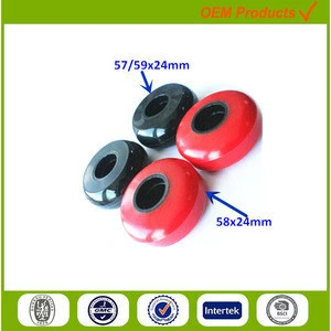 New arrival customized 58mm pu wheels for trailer parts