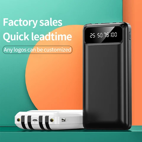 Buy New Arrival High Capacity 20000mah Power Banks Built In Cable Multi ...