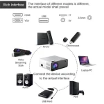New cheap 120 ANSI lumens 1280*720P Android full hd mini portable led mobile projector