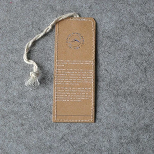 New china designs garment accessories recycled kraft paper hang tag