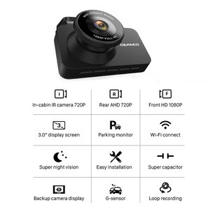 New design 3 inch  mini  car three video Channels security  system wireless hidden  Dash camera