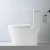 Import New design floor s trap sanitary wc ceramic bathroom commode set one piece toilet bowl from China