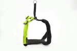 New design green nylon comfortable logo solid harness