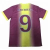 New design high quality football shirt soccer team wear yellow and red soccer jersey
