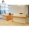New Furniture Design Front Office Reception Desk with LED Light