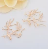 new korea styles hot sale 24k gold plated 35*39mm tree fork shaped pendant&charms