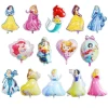 New large Princess series of aluminum film balloons shopping mall decoration princess theme party decoration balloons