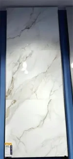 New Luxury Ceramic Tiles 600x600mm Golden Vein Polished Modern Design Style Interior Wall Glossy Luster Hotel Firebrick Function