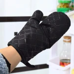 New Silicone Products Silicone Coating Oven Mitts Heat Resistant Potholder Cotton Gloves