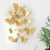 Import News Paper Butterfly High Quality Hollow Butterfly Wall Sticker Cute Butterfly Wall Decals Bedroom Living Room Porch Decoration from China