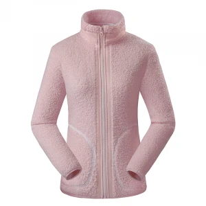 Non-hooded Warm Coral Fleece Ladies Jacket Women Jackets And Coats 2020
