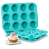 Non Stick Bakeware BPA Free and Dishwasher Safe Silicone Muffin and Cupcake Pans