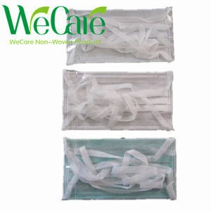 Non woven 3-ply facemask 17,5x9.5 with tie