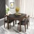 Import Nordic Folding Round Dining Table 6 Chairs Modern Dining Table Sets from China