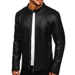 OEM Fashion Designs High Quality Classic Motorcycle Leather Jacket For Mens Blazer Slim Fit Leather Jacket