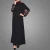 Import OEM High Quality Women Maxi Muslim Dress Long Sleeve With Hand Embroidery Black Fashion Jilbab Islamic Clothing from China