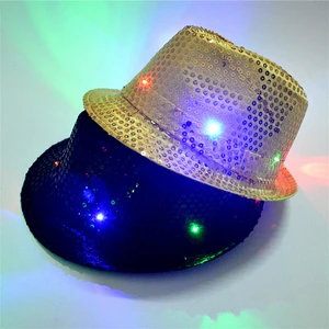 OEM  led lights flashing funny glitter party hat